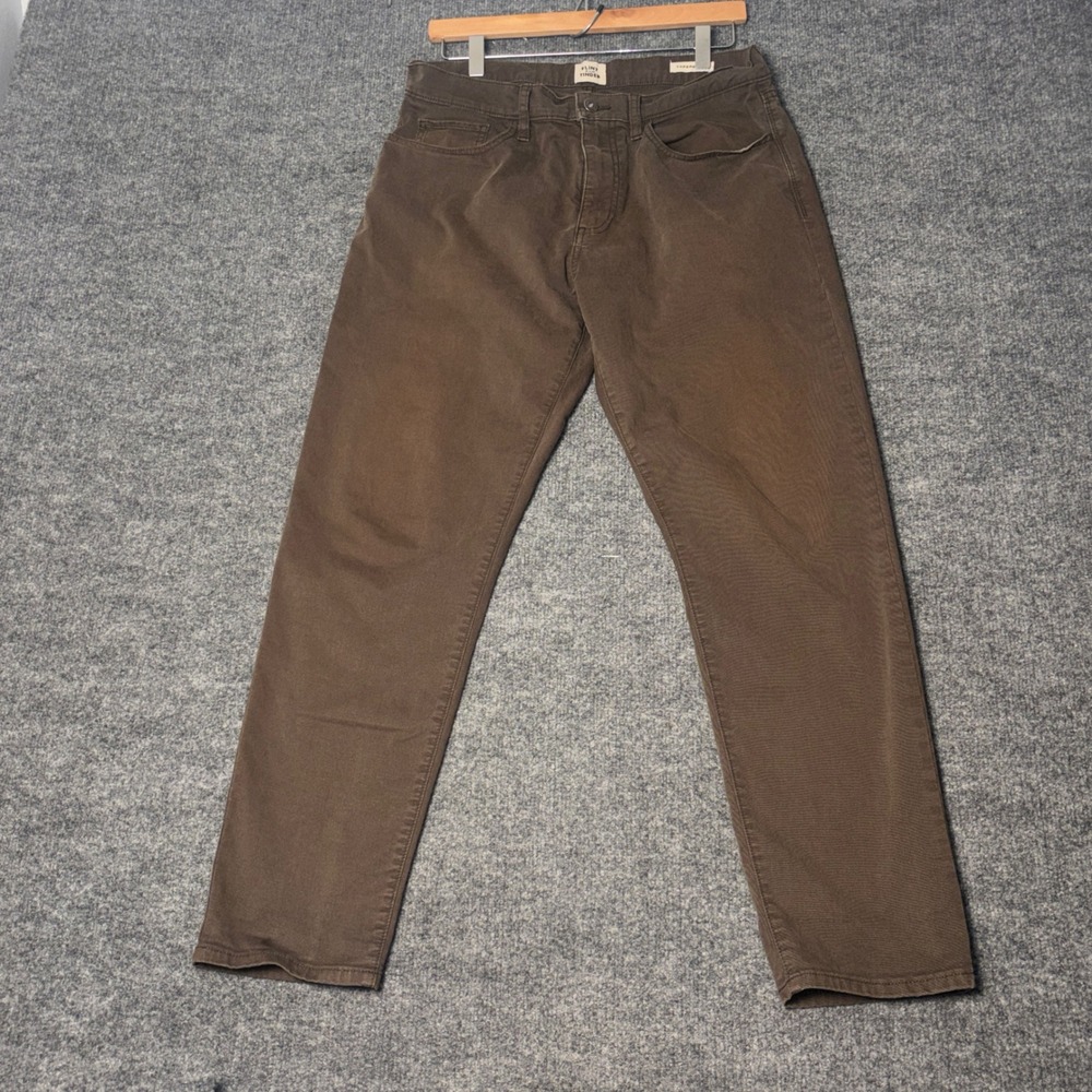 Flint and Tinder Pants Mens 32x30 Brown 365 Tapered Fit Chino Trousers